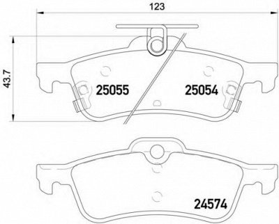 HELLA PAGID 8db355020501 -  Комплект тормозных колодок, дисковый тормоз